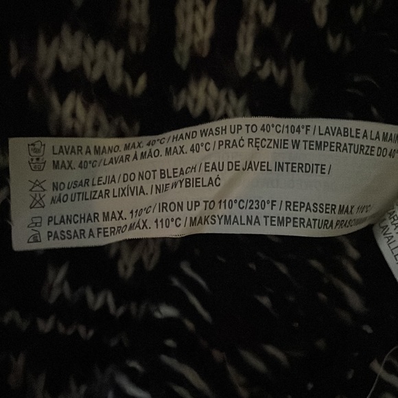 Zara wool blend open printed cardigan L - Picture 10 of 10